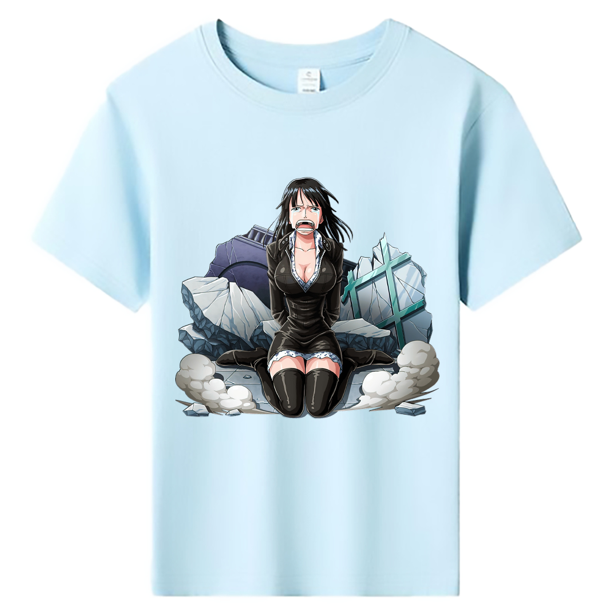 ワンピース ニコ・ロビン ONE PIECE Nico Robin 綿100％キッズTシャツ（フロントプリント）